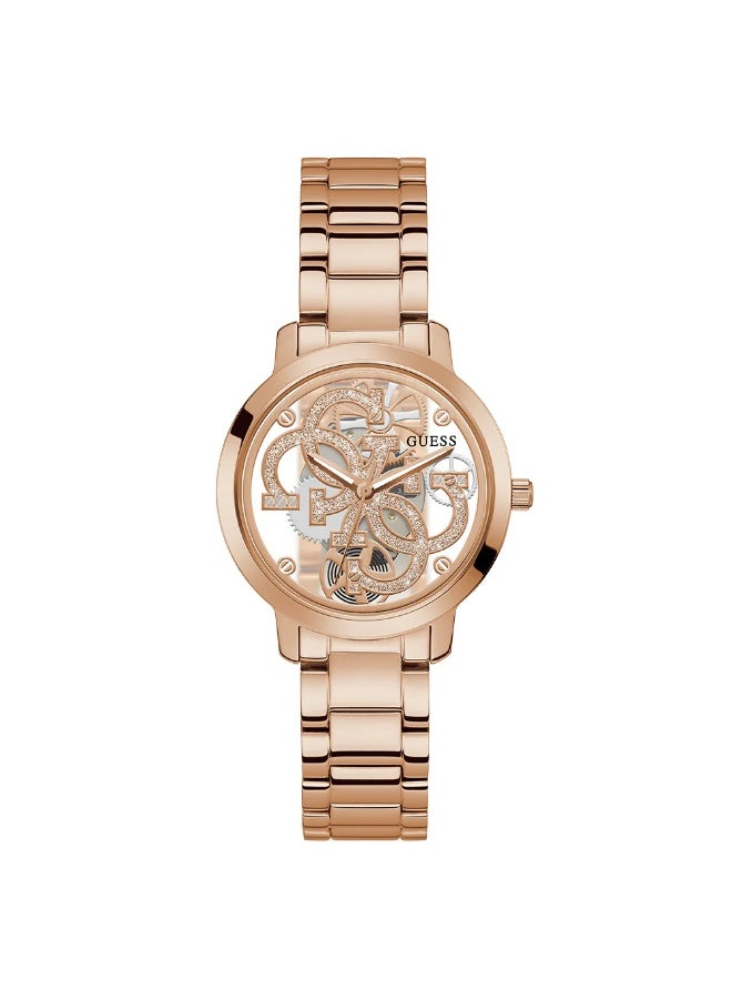 Guess Analog Rose Gold Dial Unisex-Adult Watch-GW0300L3